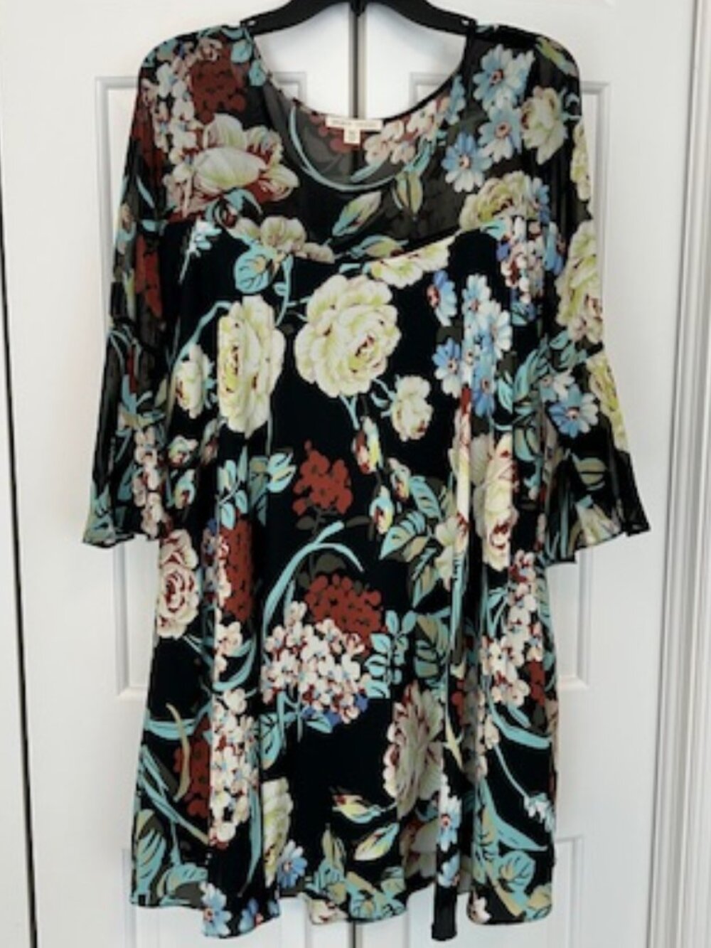 Anthropologie x Paper Crown Endora Floral Swing Dress | Size Small
